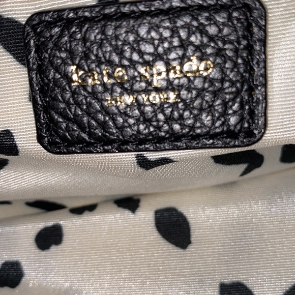 VTG Kate Spade Authenticate NWOT turn lock Buckle. Pebble Midnight Black bag - Picture 7 of 11